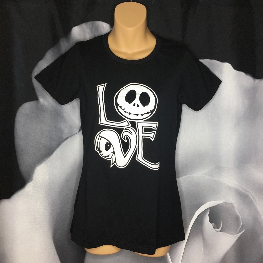 New Nightmare Before Christmas Jack and Sally Tee